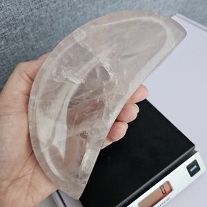 Rose Quartz Moon Dish Crystal